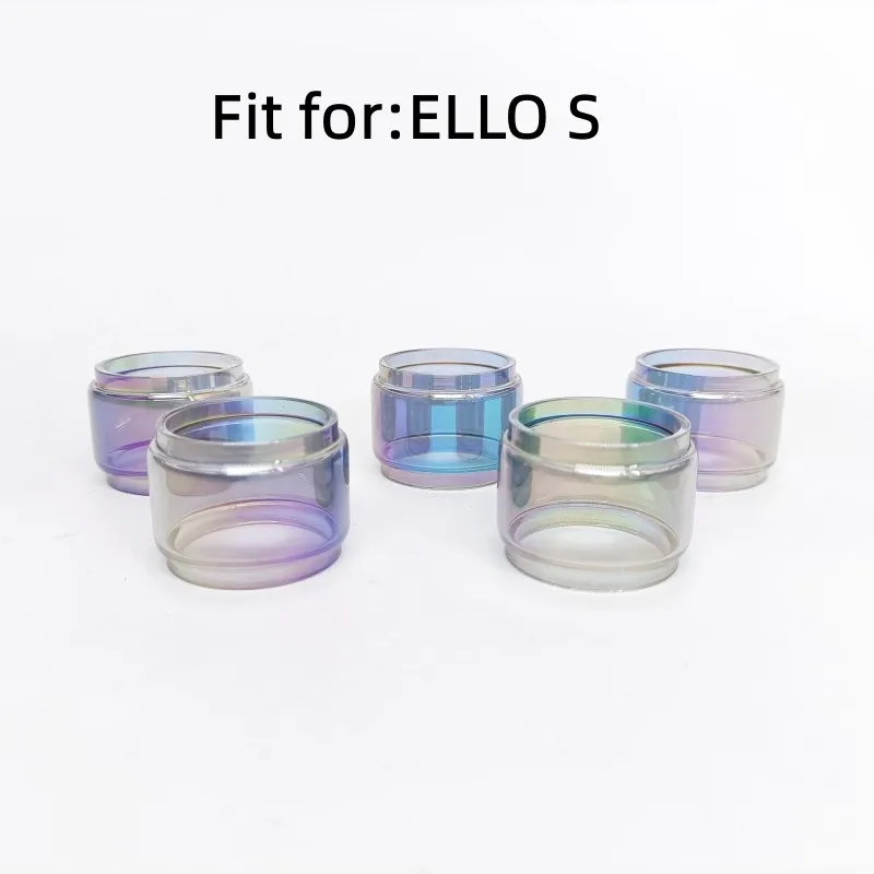 

3 PCS Semirainbow Bubble Glass Tube For Eleaf ELLO S Machine Accessories