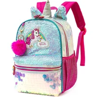13‘’ Backpack for Girls Kindergarten Bag Sequins Kindergarten Primary School Backpack Girl School Bag 1