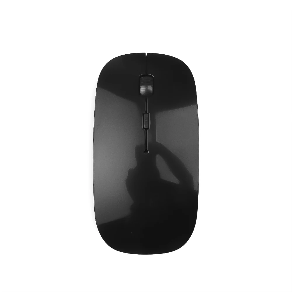 スリム 2.4 グラムワイヤレスマウス 1600DPI ゲーミングマウス光学バッテリーマウス USB レシーバー付きコンピュータアクセサリー Mac ラップトップデスクトップ用