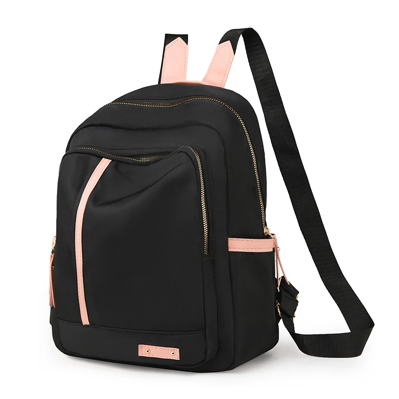 Women's backpack, large capacity, adjustable shoulder straps, zipper closure, casual university style, school backpack