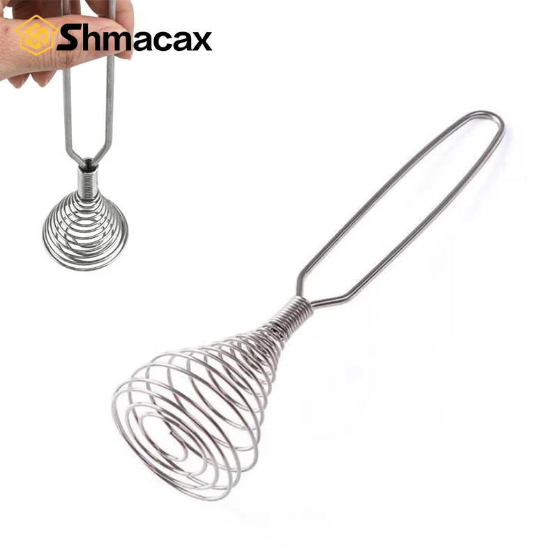Spring Coil Whisk Wire Whip Cream Egg Beater Gravy Mixer Kitchen Cooking Tool