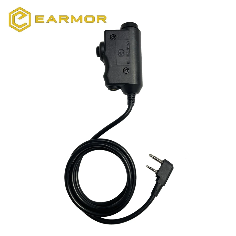 EARMOR Tactical PTT Tactical Headset Button activated push-to-talk PTT adapter M51 interface KENWOOD