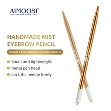 

AIMOOSI Borala 2Pcs Tattoo Microblading Pen Manual Microblade Needle Holder Fog Eyebrow Pen Handmade Embroidery Permanent Makeup