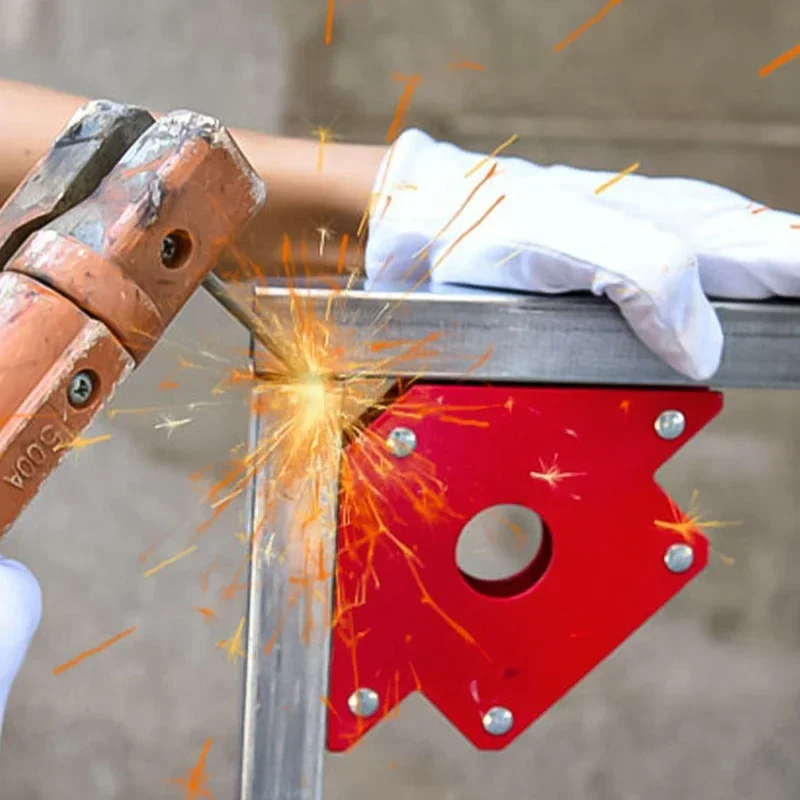 1 Pcs 25 25lbs Welding Magnetic Holder Strong Magnet Angle Arrow Soldering Locator Magnet Welding Square Welded Holder