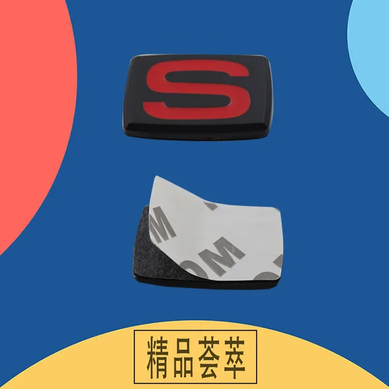 자동차 스타일링 S 럭셔리카 로고 후드 펜더 후면 데칼 엠블럼 배지 스티커, 3D
