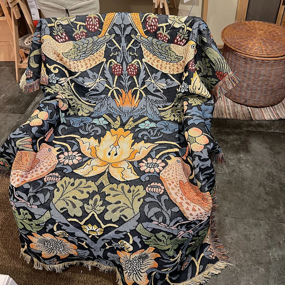 Bird Flowers Blanket Brand Street Trend Blanket for Sofa and
