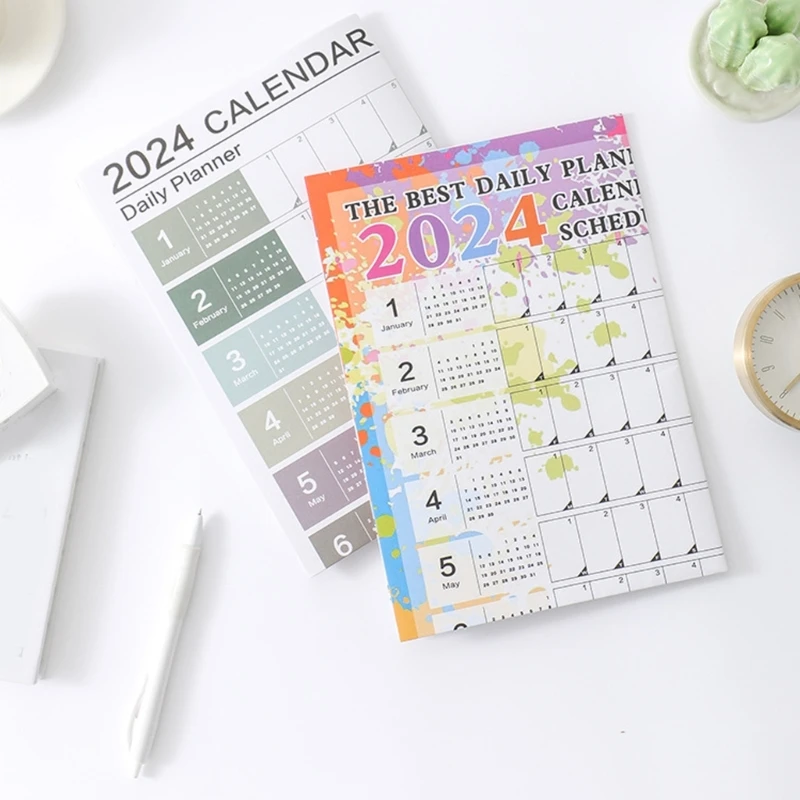 Wall Calendar Year Planner 2024 in Poster Size 14 Months - Landscape Format - Wall Planner, Year Calendar, Poster Calend