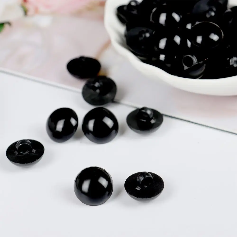 50pcs feste Augen schwarz Kunststoff Sicherheits augen für Bären puppe Puppe Plüsch Tier puppe Spielzeug Auge Nase Tier Näh knopf Zubehör – Detail 4
