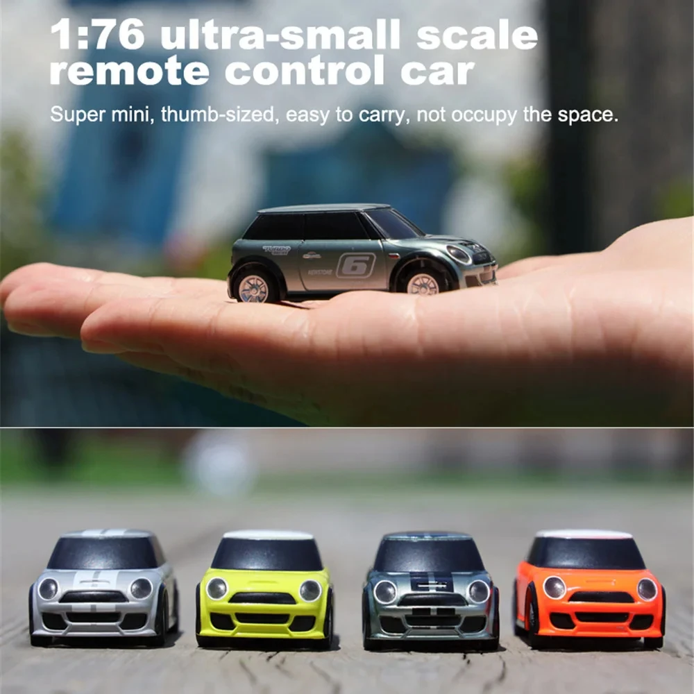 New 1:76 RC Car Mini Full Proportional VT System NOT WITH REMOTE Patent Electronic Race Car Toys Kids Adults Holiday Gifts 2