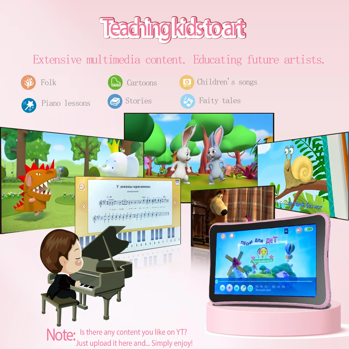 Kids Tablet English Learning APP Learning Machine 32GB 7-inch HD Screen