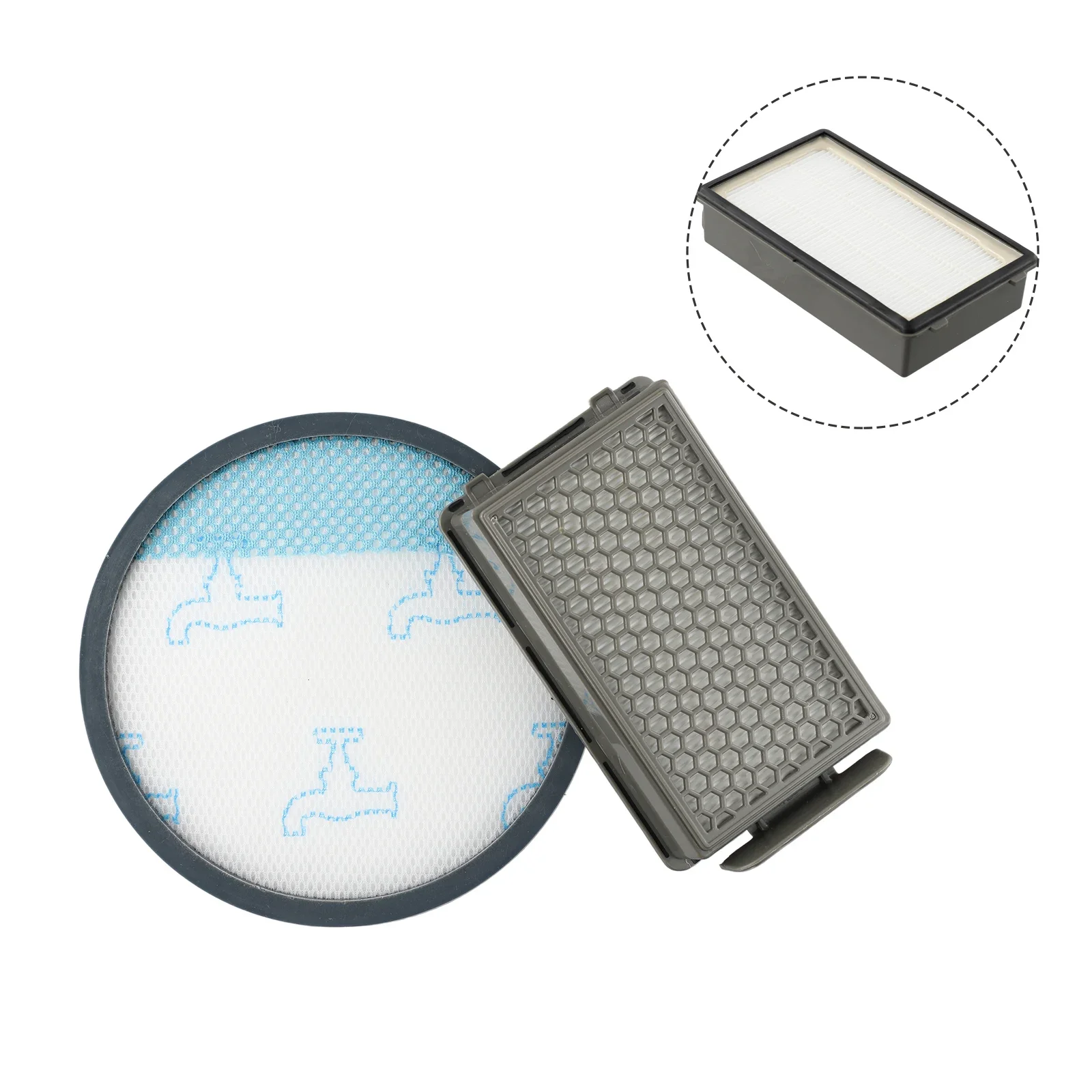 

Vacuum Cleaner Motor Protection Filter Set For Rowenta RO4825EA Compact Power XXL RO4825 RO4871 TW48 Exhaust Filter