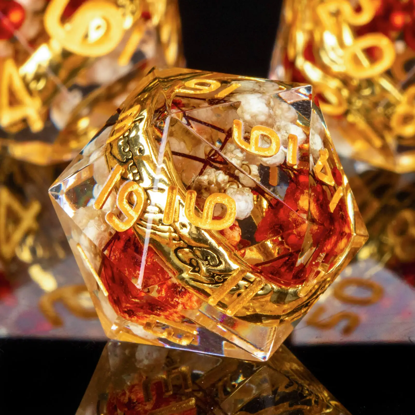 Kerwellsi Resin Sharp Edge Dadi Dnd Set D & D, Magic Lord Of The Rings Dungeon E Dragon Dice, Ltr Gioco Di Ruolo Rpg Dadi