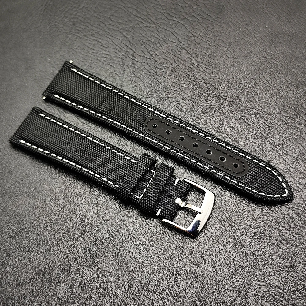 Black/Silver 39.7mm Steel Watch Case with Dial and Hands
