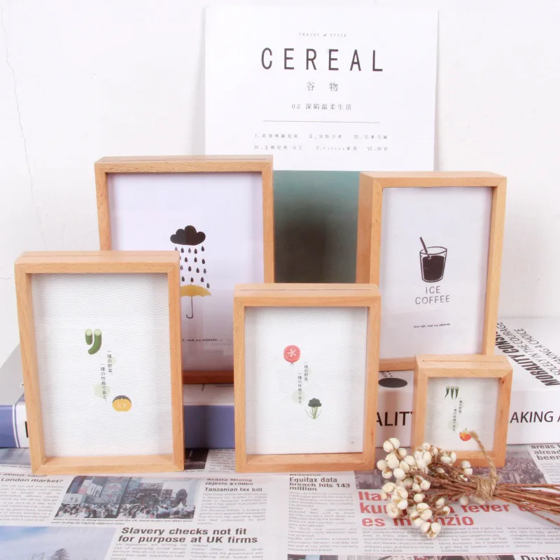 Creative European Style Simple Photo Studio Photo Frame Wooden Frame Decoration Home Bedroom Living Room Decoration photo frame wood canvas frame wood photo frame wood frame wood picture frame art frames