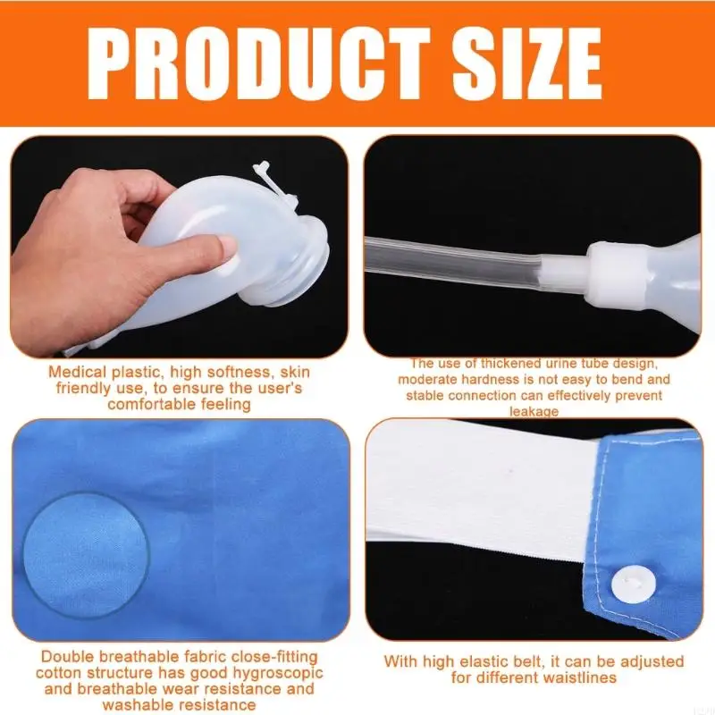 U2JD Portable Urine Collection Bag Soft And Friendly Urine Bag For Outdoor Travel Use