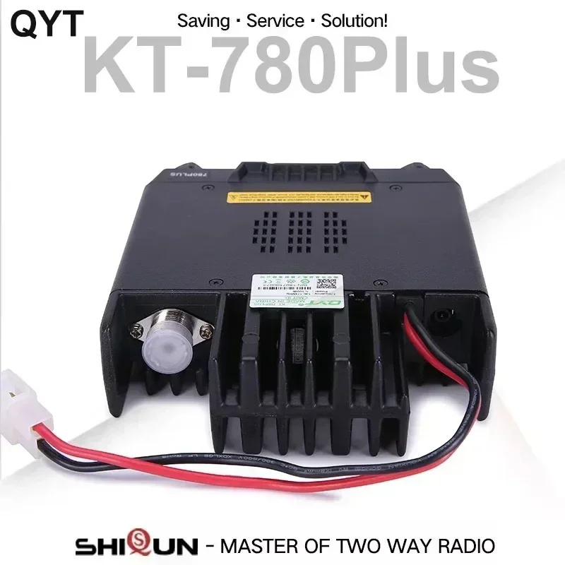 QYT KT-780Plus 모바일 무전기 베이스 싱글 밴드 VHF 워키토키 100W 차량용 무전기 KT-780 Plus 양방향 무전기 장거리 통신