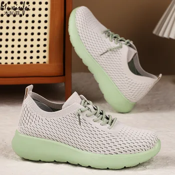 Women's Versatile New Soft Sole Casual Single Shoe Candy Color Fashion Trend Mesh Breathable Couple Sports Shoes 1