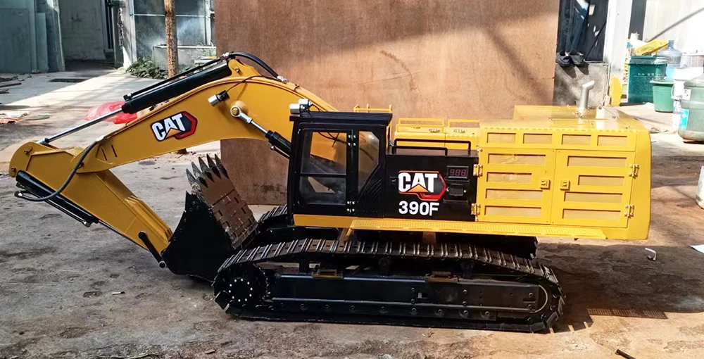 S1d099e64d3284189b6e6700fd1496f40y 390F 1/8 bezszczotkowy ciężki koparka hydrauliczna Model zdalnego sterowania koparka maszyny budowlane Model zdalnie sterowany samochód zabawka