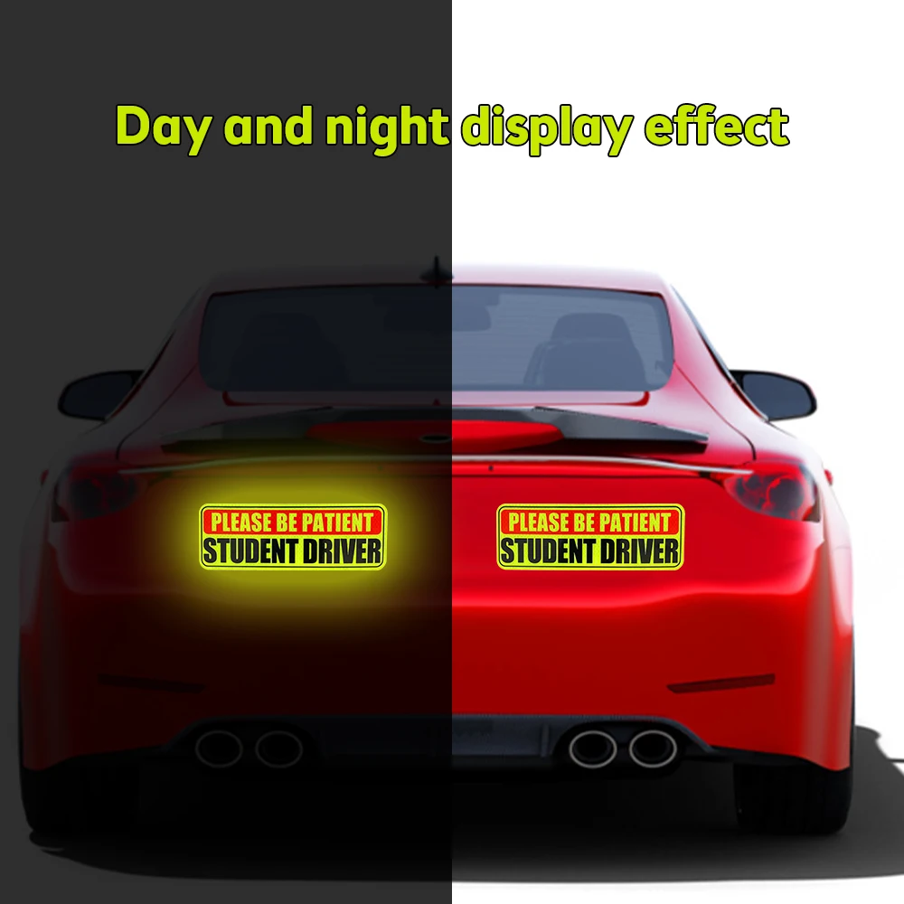 

Student Driver Magnet for Car New Driver Safety Signs Teen Rookie Novice Driver Vehicle Bumper Magnetic Sticker for Beginner