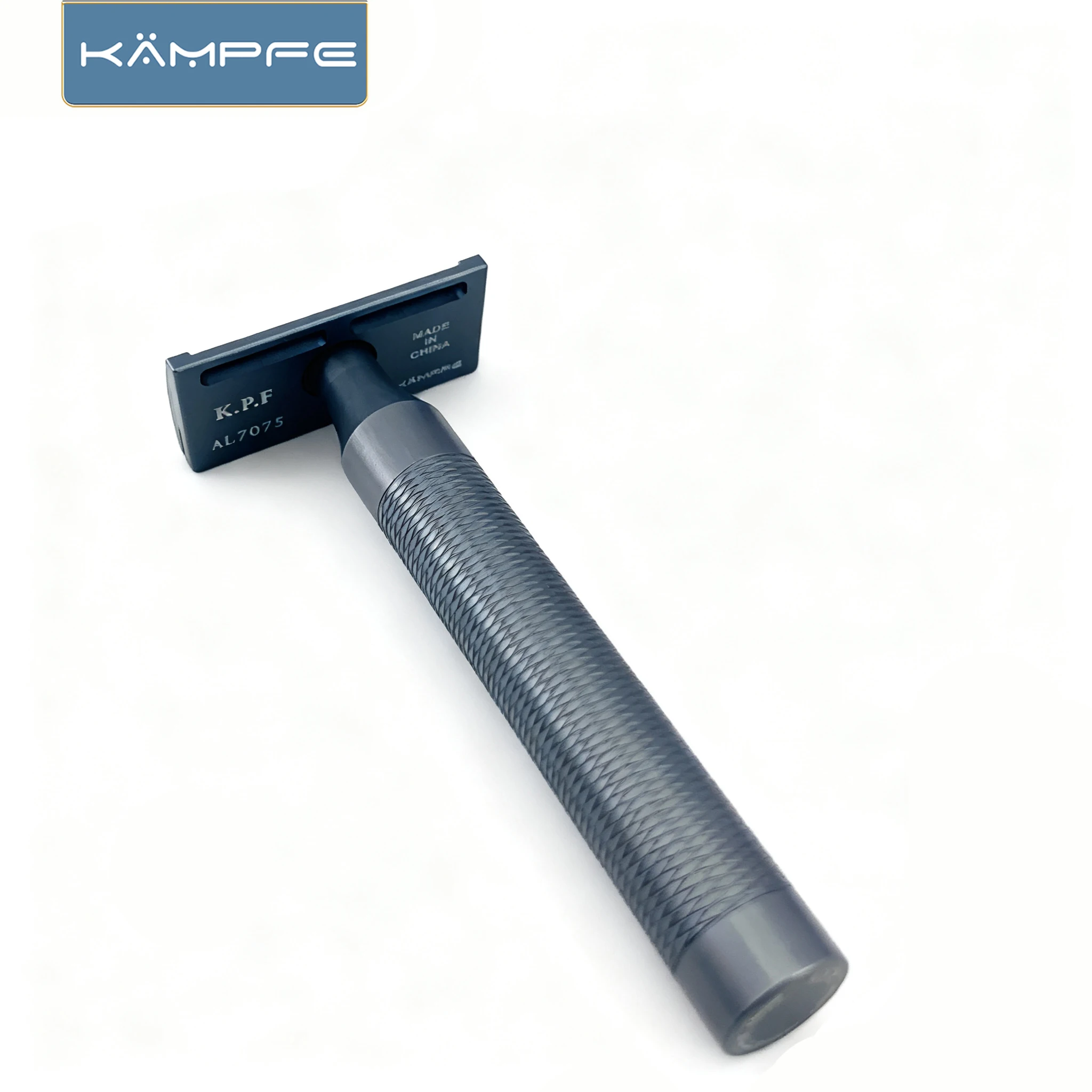 KAMPFE 알루미늄 CNC 가공 핸들 경량 1단날 면도기 남성용 안전 면도기 미용실용 면도기