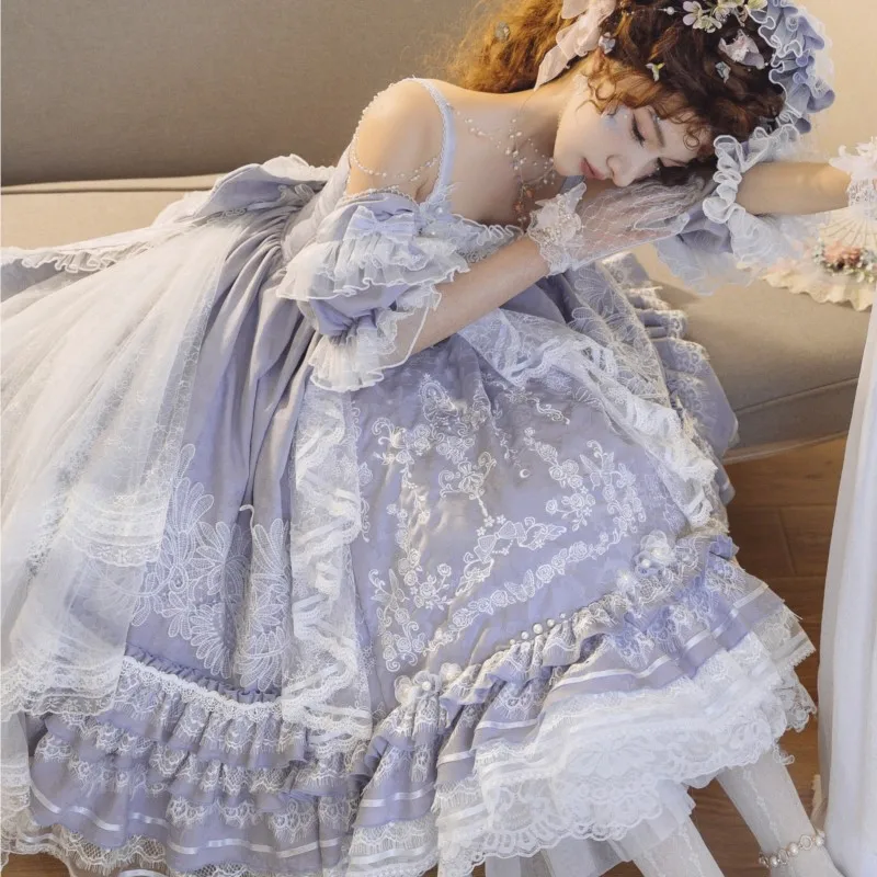 

Flower Wedding Gorgeous Embroidered High Waist Dress