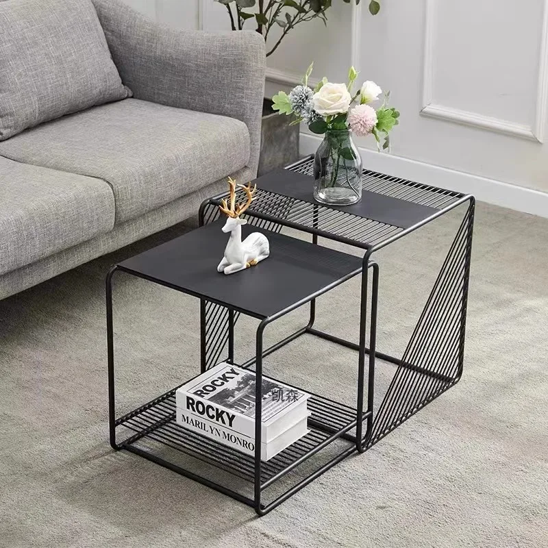 

Black Modern Tea Coffee Tables Center Bedroom Living Room Coffee Tables Bed Side Stolik Kawowy Mesa Centro Nordic Furniture