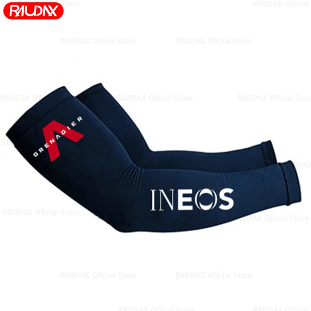 2025 Team Ineos Grenadier Leg Warmers Black UV Tection Cycling Arm Warmer Breathable Bicycle Running Racing MTB Bike Leg Sleeve 4