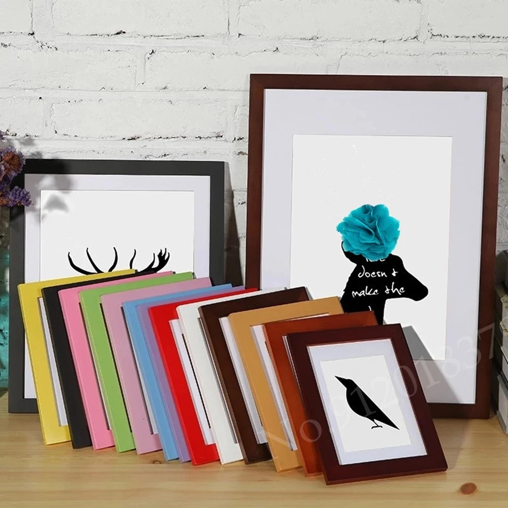 Photo Frame Wood Canvas Frame Wood Photo Frame Wood Frame Wood Picture Frame Art Frames Wooden Frame A5 A4 A3 Wooden Picture Frame 30x42cm Photo with Mats for Wall Mountin