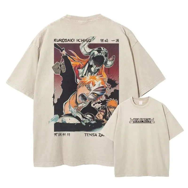 حار أنيمي بليتش Urahara Kisuke الجرافيك تي شيرت مط...
