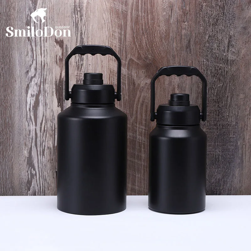 

SmiloDon 304 Stainless Steel Thermos Pot Portable Thermos Cup Kettle Insulated Water Bottle Outdoor Camping 2L/3.8L Capacity