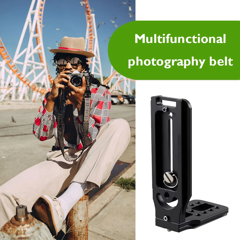 Vertical Shot L Plate Quick Release L Plate 1/4 Inch Screw Camera L Shape Holder for Arca Mount for Canon Nikon Sony Fuji Camera