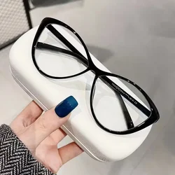 Cat Eye Glasses Women Eyeglasses For Nearsightedness Anti Blue Light Myopia Unique Triangle  Frame -0-4.0