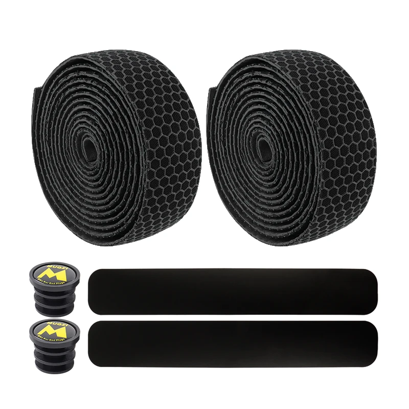 MUQZI Road Bike Handlebar Tape Bicycle Handle Bar Grip Tape With Handlebar End Plugs