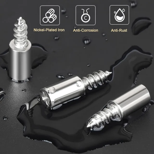 10 high-quality shelf support pins,Layer board bracket for wardrobe, fixed support partition board grain bracket nail 3