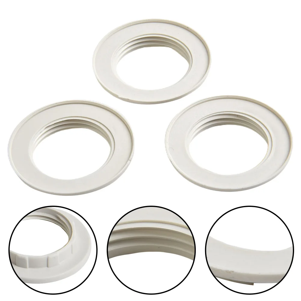 Lampen schirm Ring aufrüsten Sie Ihre Lampen mit langlebigen e14 Kunststoff Lampen schirm Kragen Ring Faden Lampe Licht Schatten halter 3er-Set – Detail 14