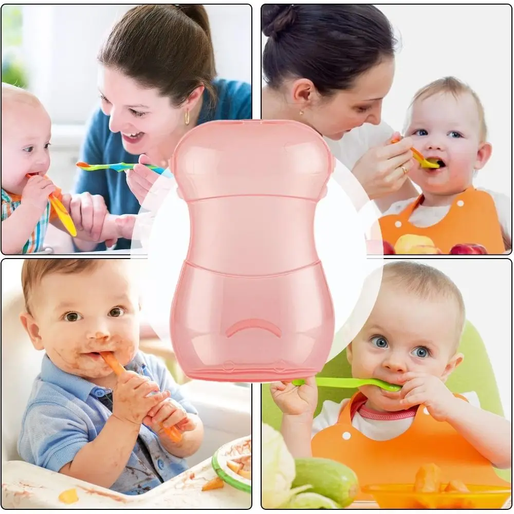 PP Material Baby Food Pouches Baby Pouch Holder Anti-extrusion Fruit Puree Anti-squeeze Box Easy to Operate food pouch