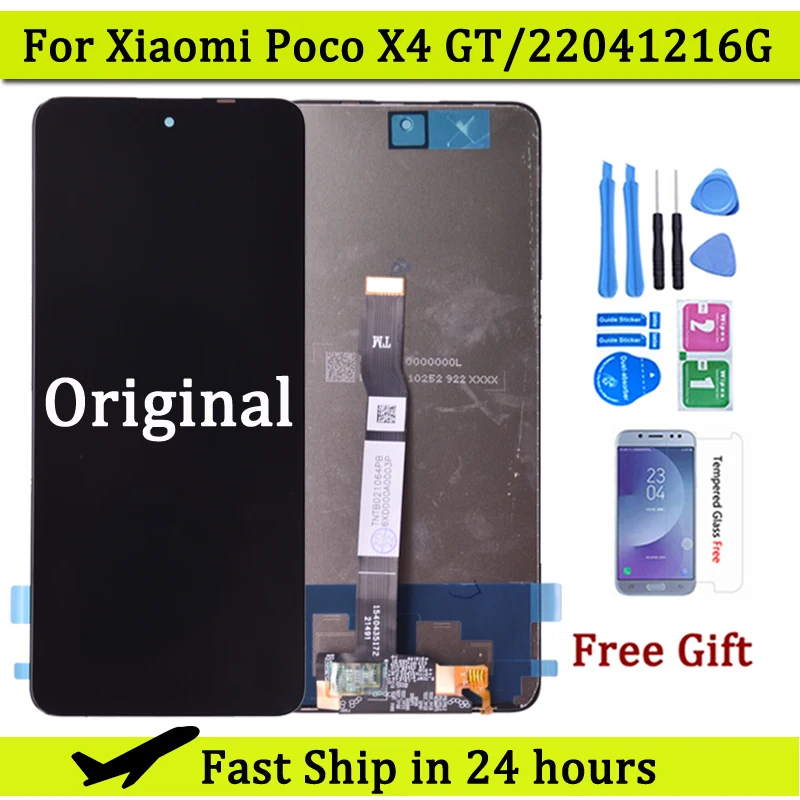

6.6'' Original For Xiaomi POCO X4 GT LCD Display Touch Screen Digitizer LCD Replacement Parts For POCO X4 GT 22041216G Display