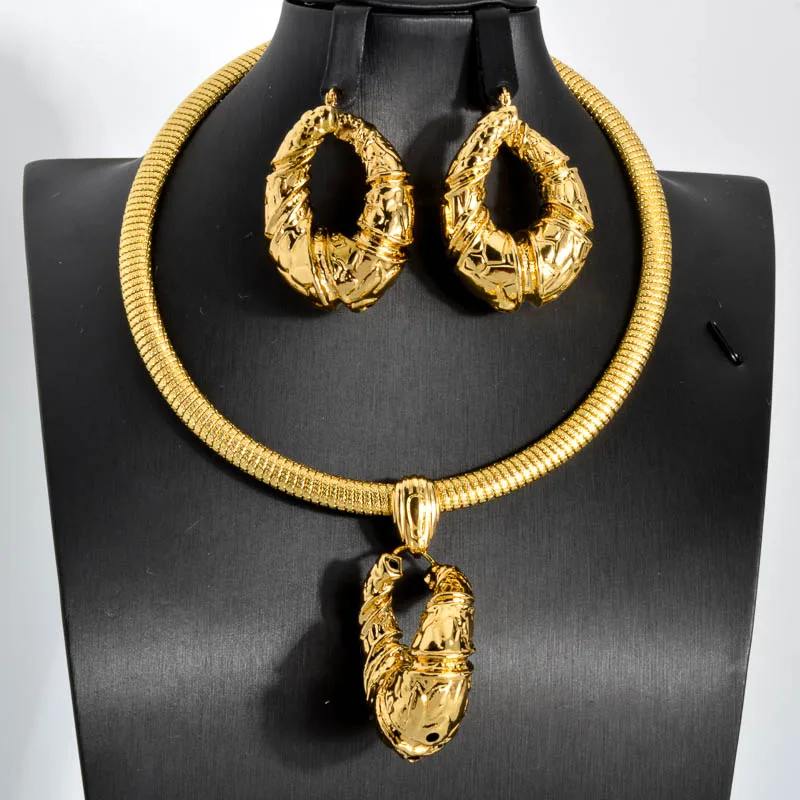 Sunny Jewelry Sets for Women Newest Luxury Brazil Gold Plated
