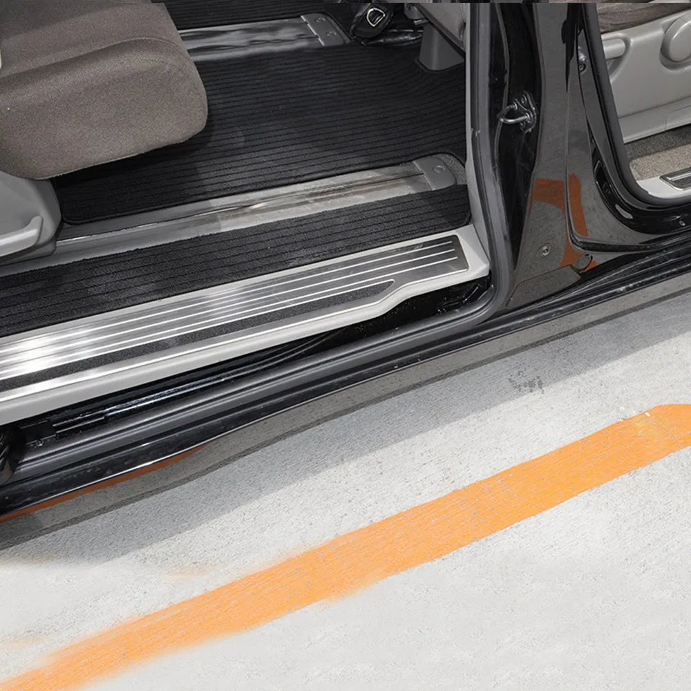 Door Sill Protector 4PCS Stainless Steel Non-slip Door Sill Scuff Plate Car Styling Anti Scratch For Honda STEPWGN RP1/4 2015