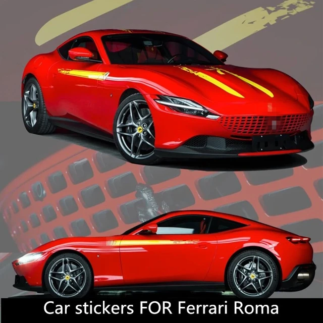 Adesivi per auto per Ferrari Roma aspetto del corpo personalizzato