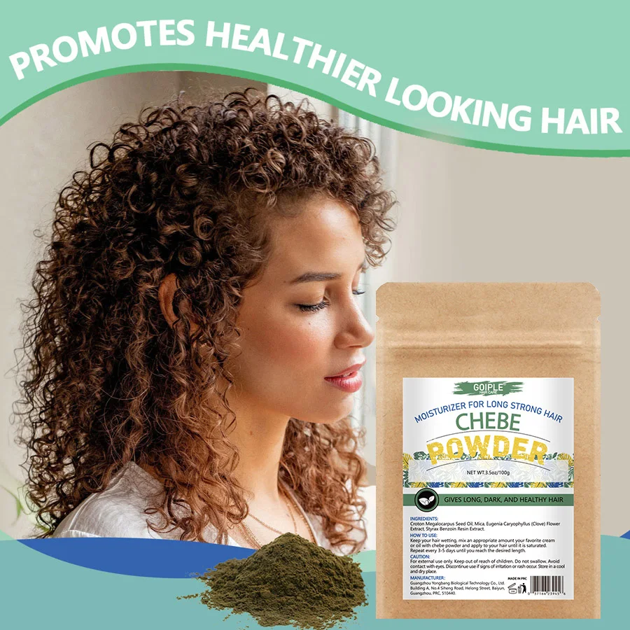 GOIPLE Chebe Powder-Contains Natural Ingredients Promotes Strong and Healthy Hair Strengthens & Thickens Formulated for Dry Hair 6