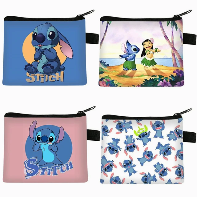 Portafoglio Disney Stitch Lilo & Stitch Mini portamonete Cartoon per bambini  porta carte d'identità portatile