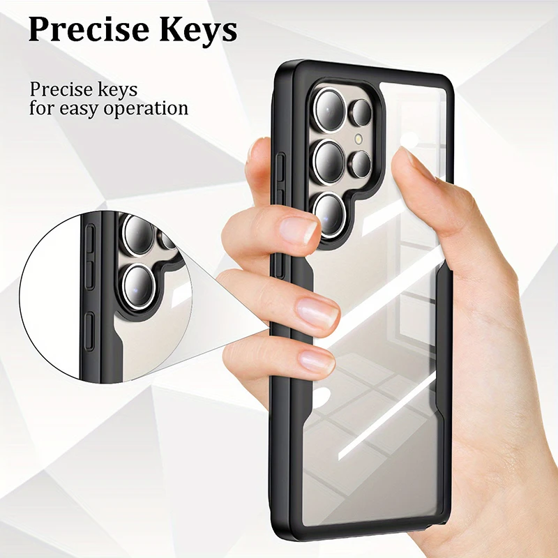 360° Full Body Shockproof Dual Layer Phone Case with Built-in Screen Protector