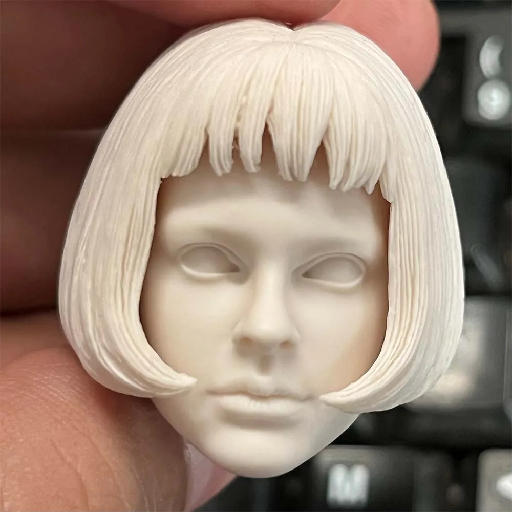 

1/6 Scale This Killer is not Cold Girl Matilda Natalie Portman Unpainted Head Model for 12''Figures DIY Accessories