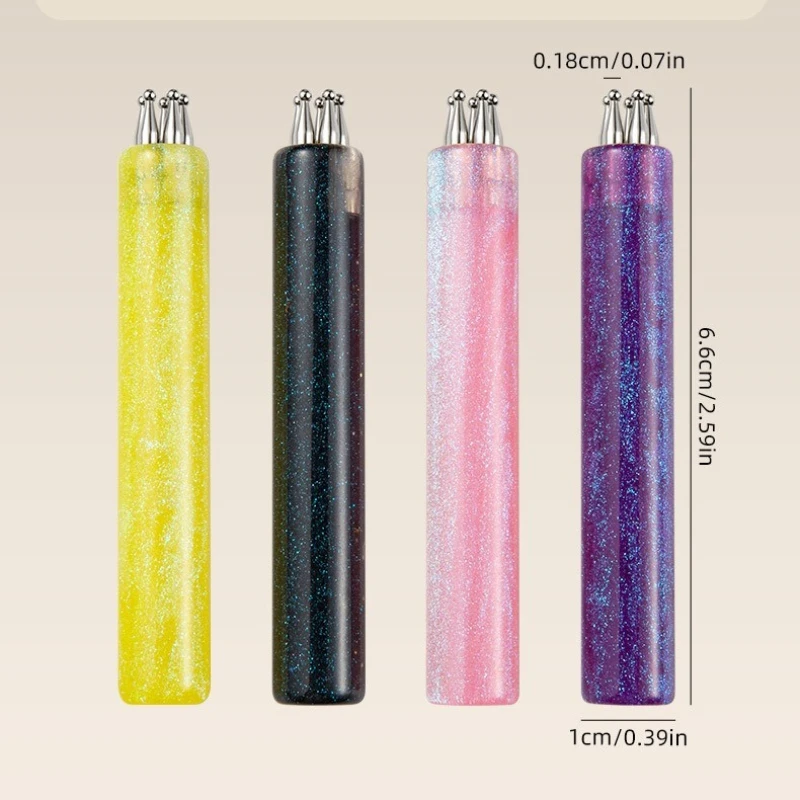 다용도 5잎 꽃 네일 도팅펜 네일아트 아크릴 꽃 네일 라인스톤 펜 마블링 드로잉 페인팅 펜 도구