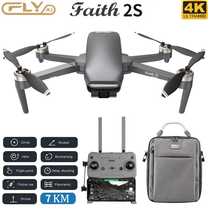 Обновленная версия 2022 C-FLY Faith 2S Дрон с 4K HD камерой 3-осевой карданный подвес