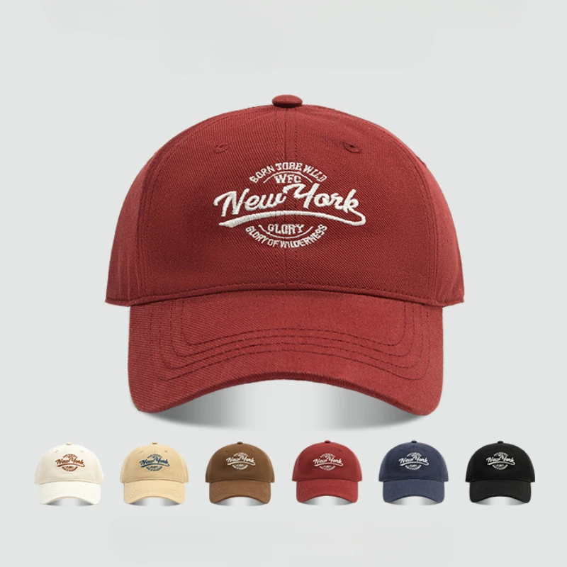 

New Cotton Baseball Cap for Men Women Spring Soft Top Snapback Hat Girls Outdoor Wide Brim Visor Caps Trucker Hats Gorra Bonnet