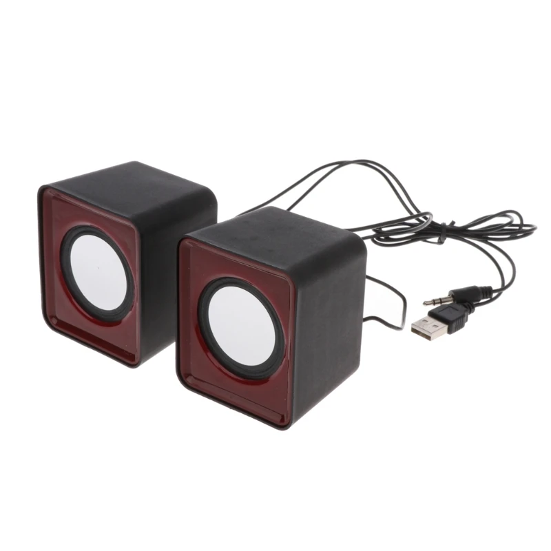 Mini Bluetooth Speaker Mini Sound Box Mini Speakers USB 2.0 for Laptop PC MP3 Multimedia Speaker Random Color Adjustable Volume Mini Speakers Prop