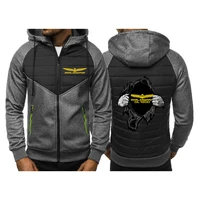 2025 printemps et automne homme Cardigan manteau à glissière veste Goldwing GL1800 japon motos Logo imprimé quotidien Simple Style sweats à capuche 6