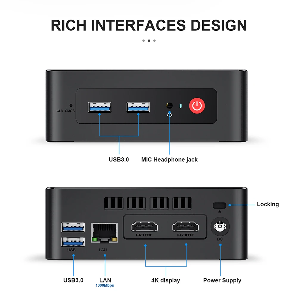 Beelink GK Mini: Intel Celeron J4125 Quad Core, DDR4 8GB, 256GB SSD, HD Port, 1000M LAN Desktop Computer Description Image.This Product Can Be Found With The Tag Names Beelink windows 10 mini pc, Mini pc intel celeron j4125, Mini pc quad core windows, Mini pc windows10 intel core